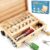 WoodTrove Montessori Screwdriver Board Set for 3 4 5 Year Old Birthday Gift