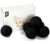 Wool Dryer Balls 6 Pack, Natural Fabric Softener, Dryer Balls Laundry Reusable, Reduces Clothing Wrinkles and Saves Drying Time (Pure Black)