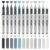 Woomer Acrylic Paint Markers 12 Gray Colors, Open Stock, Durable Brush