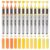 Woomer Acrylic Paint Markers 12 Yellow Colors, Open Stock, Durable Brush