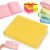 WOPZXXR Upgrade Thickened Color Brick Notebook, 720 Pages Thick Journal for Writing, A5 Hardcover Leather Journal Notebook with 80Gsm Bleedproof Paper for Women Men Work & Note Taking (Yellow, A5)