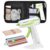 WorkBless 30PCS 0.28” Hot Glue Gun and Sticks Set, Cordless Hot Glue Gun with 2Ah Rechargeable Battery, Smart Power-Off, Hot Glue Gun with Case,10PCS Wood Craft Sticks for Arts &Crafts, DIY
