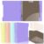 WorWav 4 Pack 1.5 Inch 3 Ring Binder, 5 Double Pocket Tab Dividers Fits