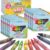 WOSWEL Super Washable Jumbo Crayons Bulk, 12 Pack with 10 Bright Colors, Non-Toxic Easy-Grip for Toddlers 1-3 & Kids Ages 4-8, Safe Art Supplies for Coloring Books & School Projects
