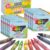 WOSWEL Super Washable Jumbo Crayons Bulk, 24 Pack Crayons with 10 Bright Colors, Non-Toxic Easy-Grip for Toddlers 1-3 & Kids Ages 4-8, Safe Art Supplies for Coloring Books & School Projects