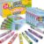 WOSWEL Super Washable Jumbo Crayons Bulk, 24 Pack Crayons with 8 Bright Colors, Non-Toxic Easy-Grip for Toddlers 1-3 & Kids Ages 4-8, Safe Art Supplies for Coloring Books & School Projects