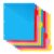 WOT I Durable 8-Tab Binder Dividers with Clear Pocket – 1 Set, Reusable Plastic Dividers for 3 Ring Binder, 4 Vibrant Colors