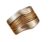 Wotinskrp Ring with Golden Threads Two-color wide-face ladies ring (Two Colors,10)
