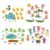 WovWeave 4 Set Felt Story Board Sets for Toddler Educational Storytelling Felt Book Board Stories for Preschool Learning Classroom Activity(Animals)