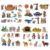 WovWeave 4 Set Felt Story Board Sets for Toddler Educational Storytelling Felt Book Board Stories for Preschool Learning Classroom Activity(Religious)
