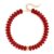 WOWORAMA Red Chunky Necklaces for Women Deep Red 18MM Abacus Resin Beaded Necklace Bold Statement Choker Necklace Vintage Jewelry for Wedding Christmas Party