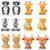 WOZADU 12 PCS 3D Grassland Animals Theme Silicone Focal Beads for Pens, Silicone Beads Bulk for Keychain Bracelet Necklace Making, Handmade Crafts Supplies