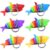 WOZADU 6 PCS Fidget Slug Keychain Toy, 3D Articulated Stretch Shark Stress Reliever, Sensory Stress Relief for Adults, Pressure Relieving and Anti-Anxiety Office Desk Toy(Random Color)