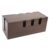 Wrenmor Wooden Wire Storage Box For Cable Management, Cord Organizer For Power Strips, Routers And TV Accessories, Solid Wood Desk(Dark brown)