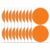 Writable Pap Dot s, 10 Sheets Orange/20 Stickers