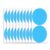 Writable Pap Dot s, Watproof, 10 Sheets Blue/20 Stickers