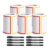 Writeable Label Stickers, Tear-Resistant, 5 rolls-1600 Sheets, 4 Colors