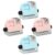 WRITWAA Math 4pcs Plastic Resistant Lovely Roller Stamp Wear, for Students