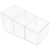 WRITWAA Plastic Divided Pantry Storage Bins for Store Shelves & Countertop