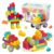 WSKC 73 PCS Soft Building Blocks for Toddler 18M+, Big Stacking Blocks for Kids, STEM Educational Building Toys Set with Storage Box, Ideal for Early Learning and Hands-On Play