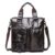 WSNHFUD Men’s Bag Layer Cowhide Handbag Leather Korean Version Of The Document Casual Briefcase