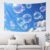 WSOIHFEC bubbles blue sky Tapestry Wall Art Funny Poster 40″” X 60″”