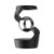 Wswqop Desktop Top Rotator Ornament Aluminum, Array, Black + Silver Bead, Desktop Suspension Gyroscope, Decompression Toy, Aluminum Alloy, Black Frame with Silver Bead
