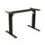 Wswqop Electric Adjustable Desk Frame Standing Desk Base Desk Structure Lift Frame with Telescopic Crossbeam Suitable for Home Office Study workspace, Black, 580MM Long Foot