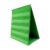 Wswqop Pocket Chart Tabletop Double Sided Desktop Pocket Organizer Foldable Self Standing Design with Clear PVC Slots Suitable for Kindergarten Learning, Green