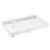 Wswqop Pull Out Cabinet Organizer Slide Out Drawer Sliding Pantry Storage Rack Expandable Storage Box with Hooks Carbon Steel Construction Suitable for Kitch, White