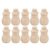 Wsymxuo 10pcs Unfinished Wooden Doll Body Christmas Man Snowman Body, 30x16x53mm