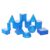 Wsymxuo 12 Pieces Transparent 3D Shapes Hands-in 3D Shapes Set Removable Geometry Manipulative for Classroom, Homeschool