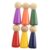 Wsymxuo 6 Pieces Peg Dolls Art Craft Toy Rainbow Pretend Play Educational Figures Suitable for Painting Parent Child
