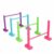 Wsymxuo Crawl Tunnel Set Kids Hurdle Set Adjustable Height Folding Agility Hurdles for Young Children, Outdoor, Playroom, Adjustable Hurdles Set of 4