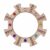 Wsymxuo Gem Inlay Stacker Color Recognition Wooden Stacking Toy Fine Motor Skills Wooden Circular Toy, Pudding