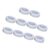 WTWU White Tape Rolls 10 Roll Set, 1.25cm/0.49inch x 910cm/358.26inch Narrow Tape for Care Supply Restocking, Drawer and CABI