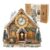 wudhank 3D Puzzle for Adults Clock – Swiss Chalet Design Model Kit-Mechanical DIY Pendulum Clock with Roman Numerals-Desk Home Office Decor Personalized Gift for DIY Lovers
