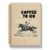 Wuip Coffee Western Cowboy Gifts Journal Notebook 5.5X8.3