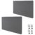 Wultek 2 Pack Desk Privacy Panel 61 x 24 Inch Clamp-on Privacy Divider