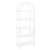 Wultek 5-Tier Acrylic Arched Bookshelf 11.81×23.62×65.35in Corner Display
