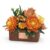 Wumngo Provence Bloom Sunrise Flower Basket Building Set, 1312PCS Warm Tone Floral Arrangement Blocks with Woven Basket, All Season Home Office Decor, Mindful Gift for Adults Teens 14+ Collectors