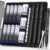 WUO 0.7mm Mechanical Pencil Set, 3 Pack Black Metal Drafting Pencils