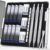WUO Mechanical Pencils 0.7mm, 3 Silver Metal Drafting Pencils with 480 HB Lead Refills, Precision Eraser Pen, 4B Erasers & Case, Mechanical Pencils for Writing, Drawing, Sketching & School