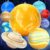 WUPIOS Inflatable Solar System Planets for Kids – 9 Giant Hanging Planets from Ceiling Space Theme Classroom Decor, Astronomy Gifts for Ages 5-7, 6-8, 8-12 Birthday Party Supplies Inflatable Planets