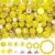 Wurosi 300 Pcs Rhinestone Beads for Jewelry Making, Included 200 Pcs 10mm Beads for Pen Making, 50 Pcs 8mm Spacer Bead and 50 Pcs 6mm Pearl Bead for DIY Bracelet Necklace Earring Crafting