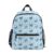 Wusikd Blue Bow Heart Backpack for Kids Girls Boys Bookbag Daypack Chest Strap School Bags for School Student M