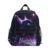 Wusikd Cat Purple Backpack for Kids Girls Boys Bookbag Daypack Chest Strap School Bags for School Student M