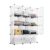 WXFMDT 12-Cube Storage Shelf Cube Shelving Bookcase Bookshelf Organizing Closet Toy Organizer Cabinet White Color