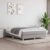 WXGTBKPR Queen Size Box Spring Bed with Pocket Spring Mattress and Topper, Light Gray Fabric Upholstered Bed Frame 59.8″ x 79.9″