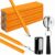 WYOMER 30 Pack 7″ Octagonal Carpenter Pencils, Hard HB Graphite Red Woodworking Pencils with Scale, Sharpener and Pen Holder, Heavy Duty for Construction & Marking